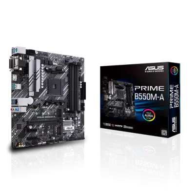 ASUS PRIME B550M-A DDR4 4600MHZ 1XVGA 1XHDMI 1XDVI 2XM.2 USB 3.2 MATX AM4 