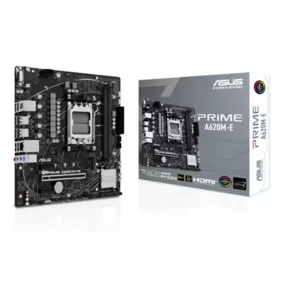 ASUS PRIME A620M-E DDR5 7000MHZ 1XVGA 1XHDMI 1XDP 1XM.2 USB 3.2 MATX AM5 ( AMD AM5 7000 SERİSİ İŞLEMCİ UYUMLU ) 