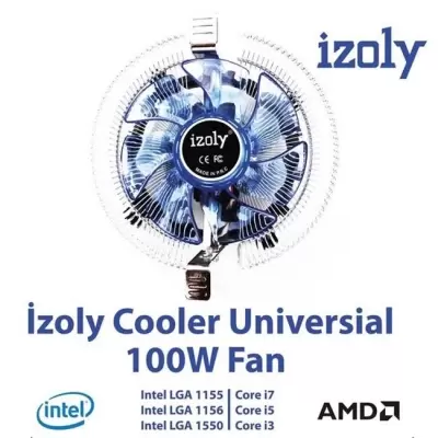 IZOLY COOLER UNIVERSAL LED CPU FAN 775/1200P 