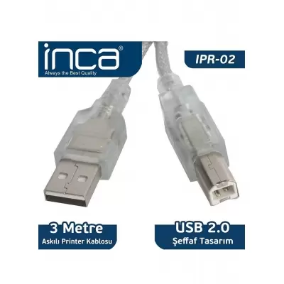 INCA IPR-02 USB 2.0 3M YAZICI KABLOSU 