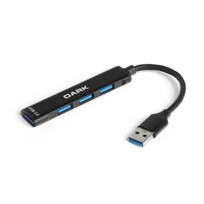 DARK DK-AC-USB310 CONNECT MASTER 4 PORT 1XUSB 3.0 + 3XUSB 2.0 ALÜMİNYUM KASA USB ÇOKLAYICI HUB 