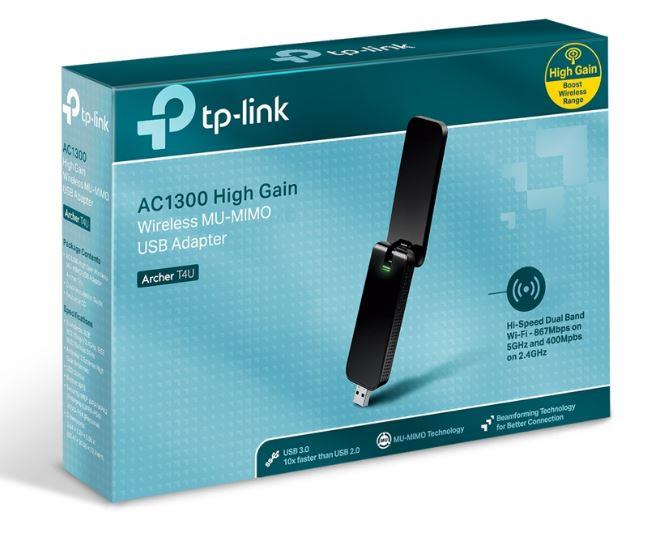TP-LINK ARCHER T4U 1300MBPS DUAL BAND USB ADAPTOR 