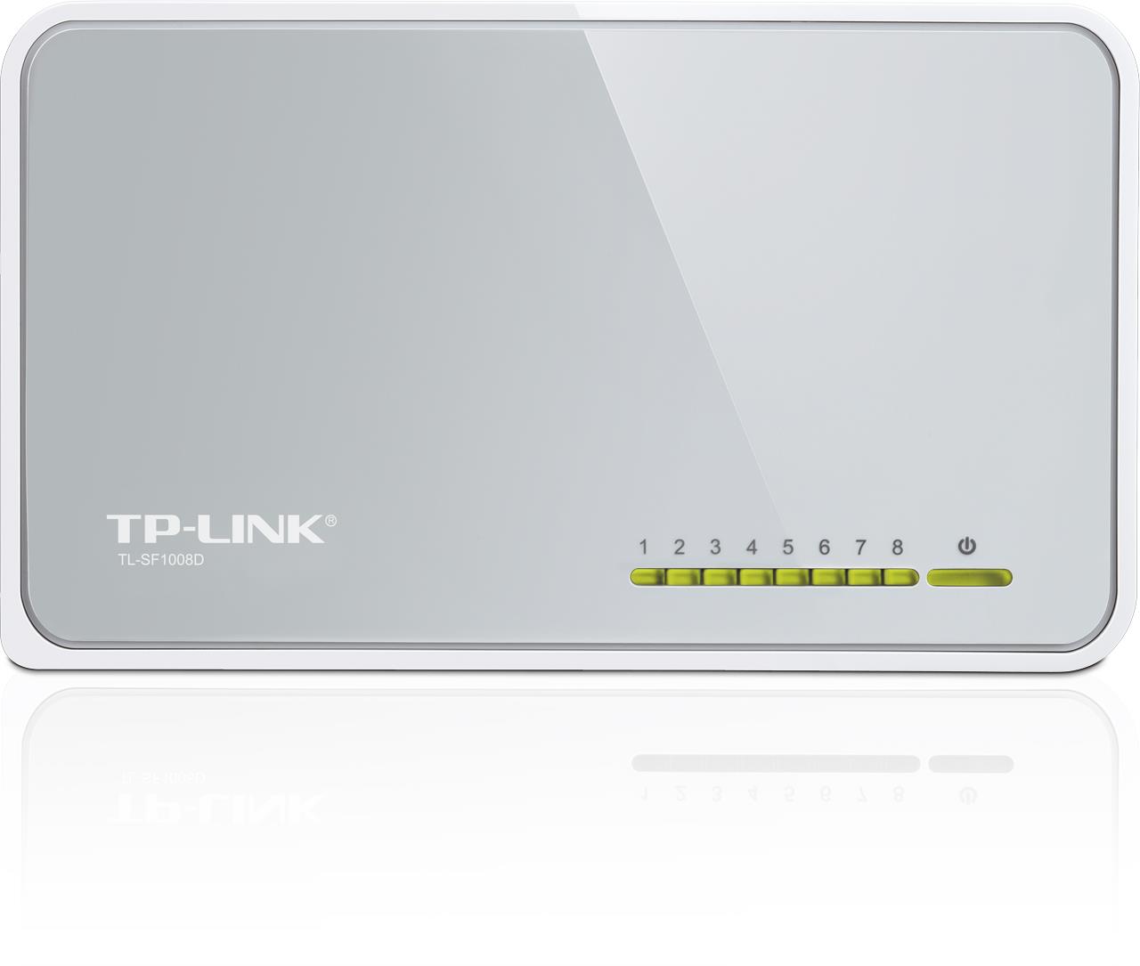 TP-LINK TL-SF1008D 8 PORT 10/100 PLASTİK KASA SWITCH 