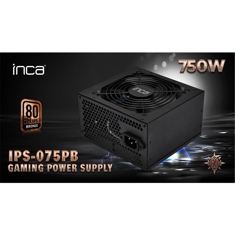 INCA IPS-075PB AKTIF 12CM BRONZE POWER 80+ 750W 