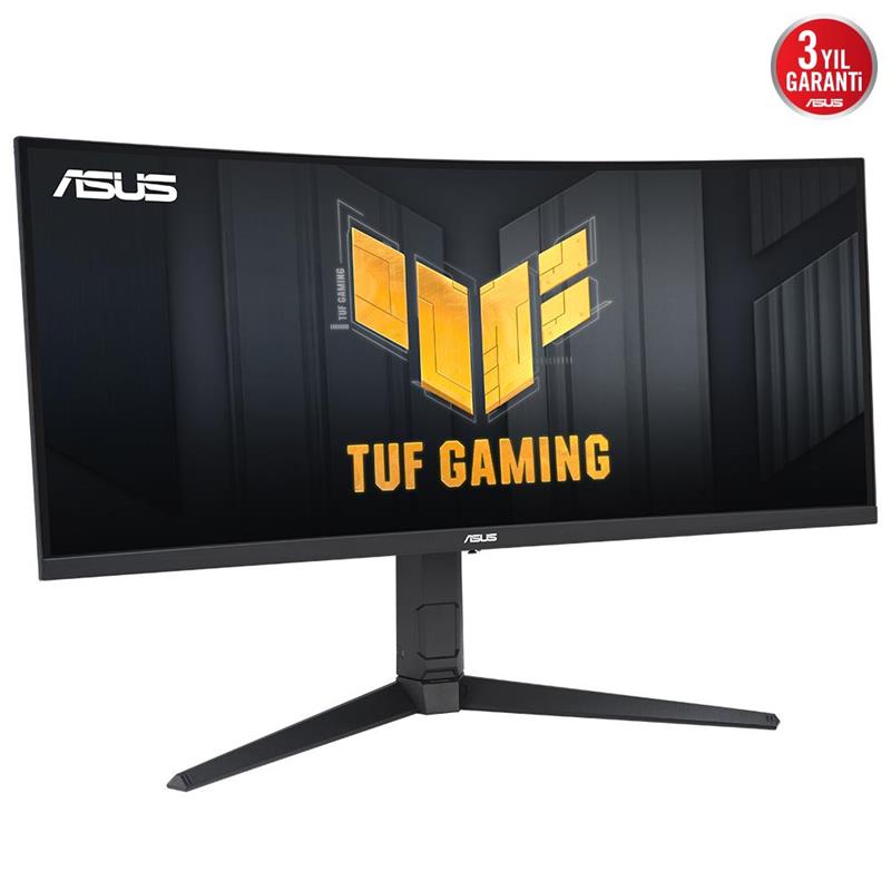 34 ASUS TUF GAMING VG34VQL3A 1MS 180HZ 2XHDMI 2XDP 3XUSB 3.2 WQHD 3440X1440 HOPARLÖR CURVED PIVOT VESA SİYAH 