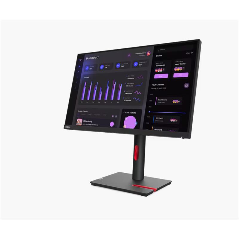 23.8 LENOVO 63CFMATXTK 4MS 60HZ WLED HDMI+VGA+DP MONITOR 